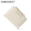 Comercio Exterior Venta Caliente Gama Alta Estilo Ins Cartera para Mujer Plegable Simple con Cremallera Portatarjetas Cartera Bolso Dos en Uno