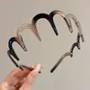 Nueva Banda para el Cabello de Estilo 2025 con Corona Alta Antideslizante para Recoger el Cabello Suelto, Banda para el Cabello Ondulada con Dientes para Flequillos, Accesorio Mágico para el Cabello