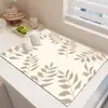 Tapete Drenante para Pia de Cozinha Transfronteiriço Tapete Drenante de Lama Diatomácea para Restaurante Tapete Absorvente para Bancada de Mesa de Jantar Estilo Japonês Jogo Americano Isolante Venda por Atacado