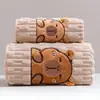 Toalla de Baño Kapibala Set de Toallas Terciopelo Coral Espesada Absorbe Agua y No Suelta Pelusa Fácilmente Suave para el Hogar