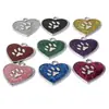 Aleación de Zinc Suministros para Mascotas Colgante de Huella Anti-Pérdida Grabado ID Placa de Identificación para Perro Etiqueta para Gato Etiqueta de Identificación Colgante Estilo Ins