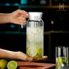 Chaleira de Água Fria para PC, Chaleira de Água de Plástico, Chaleira de Água para Suco, Chaleira de Água Acrílica Listrada, Chaleira de Água para Bebidas de Restaurante, Resistência a Alta Temperatura e Resistência a Quedas