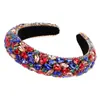 Accesorios para el cabello diadema femenina transfronteriza europea y americana barroca esponja pedrería diadema accesorios para el cabello al por mayor nuevo tocado diadema
