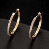 Brincos de Ouro 14K Moda Simples Argola de Orelha Argola de Orelha Tendência ins Argola de Orelha Elegante Brincos DIY Pino de Prata 925 Argola de Orelha Brincos Atacado