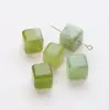 Cuentas cúbicas de cuarzo rutilado dorado natural, cuentas lisas de cristal dorado para pulseras y joyería DIY al por mayor