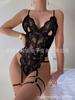2022 nuevo AliExpress Europa y Estados Unidos explosiones superventas sexy body de tirantes encaje tentación perspectiva lencería sexy mujer