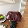 2026 Bolso Plegado Simple de Nicho Nuevo para Mujer, Bolso Cruzado para el Trabajo, Bolso de Hombro con Textura de Lujo Ligero, Moda Versátil