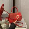 Bolsa de Mão Fashion Texturizada Estilo Novo Verão 2025 Pequena para Mulheres com Decoração de Cinto Bolsa de Ombro Único Transversal Atacado Bolsa Quadrada Pequena