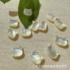 Concha Negra Natural de Aguas Profundas Concha Blanca Natural Cabeza de Gato Agujero Horizontal y Vertical Cuentas Sueltas Joyería DIY Juguetes Culturales Cuentas para Joyería