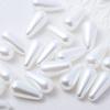 Branco cremoso-branco perfurado tipo gota imitação pérola furo reto meio furo gota faça você mesmo acessórios de joias acessórios de vestuário