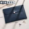Bolsa para Arquivos A4 Bolsa Personalizada de Couro para Armazenamento de Documentos Pasta Grande Capacidade Espessada Impermeável Bolsa para Conferências de Negócios