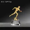 Trophy de Cristal Creativo para Estudiantes Infantiles Competición Graduación Souvenir Baile de Jardín de Infantes Trofeo Personalizado de Metal con Pulgar