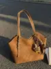 Bolso Tote Vintage de Gran Capacidad para Mujer, Nuevo Modelo de Invierno, Bolso de Hombro de Nicho para Viajes Diarios, Bolso de Mano Casual Diario