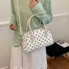 Bolsa Transversal de Bolinhas Feminina 2026 Bolsa de Mão Coreana Pequena Bolsa Tote Feminina Fofa de Bolinhas Nicho Bolsa Almofada Bolsa de Ombro