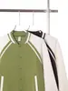 Jaqueta de Baseball Raglan Tendência Primavera e Outono Casaco Solto para Homens e Mulheres, Tendência da Moda Jovem, Moletom Versátil de Peso Pesado com Blocos de Cor