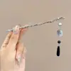 Pasador de Sándalo Negro para Mujer, Accesorio para el Cabello Fresco y Elegante, Pasador de Flor de Magnolia, Adorno para el Cabello Estilo Antiguo Qipao, Pasador Diario para Peinados Recogidos