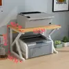 Estante de Armazenamento para Impressora de Escritório, Suporte para Copiadora, Estante de Armazenamento Multicamadas para Mesa, Estante de Armazenamento Multifuncional Doméstico
