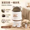 Lixeira de Astronauta com Orelhas de Gato, Uso Doméstico, com Tampa, Design Estiloso, Adequada para Sala de Estar e Quarto, Grande Capacidade, Fofa, Lixeira Operada por Pedal