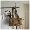 Bolso de Mano Retro para Motocicleta para Mujer 2026 Primavera Verano Bolso Simple Tipo Almohada Bolso de Hombro Único de Gama Alta Bolso de Gran Capacidad para Debajo del Brazo