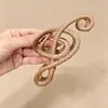 Grampo de cabelo tipo pinça de tubarão extra grande, novo modelo estilo coreano 2026, toque de alta qualidade, adequado para cabelos grossos, pinça de garra versátil e simples para penteados presos