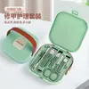 Conjunto Compacto Portátil de Cortadores de Unha para Mãos e Pés para Homens e Mulheres, Conjunto de Cortadores de Unha Estilo Alemão, Ferramenta de Corte Anti-Salpicos, Impressão de Logotipo