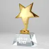Troféu de cristal com diamantes feito sob medida para crianças para 1º de junho, personalizado para desafios de leitura, eventos esportivos, competições de treinamento e alunos exemplares