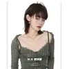 Collar de Mariposa con Circonita Dorada para Mujer 2025 Nuevo Lujo Ligero Alto Sentido Exquisito Diseño Original Cadena para Clavícula Al por Mayor