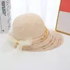 Sombrero de Paja de Lengua de Pato Grande para Mujer de Verano Moda al Aire Libre Protección Solar de Paja Sombrilla Sombrero Protección UV Sombrero de Sol Sombrero de Cubeta