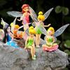 Aquário aquário paisagismo criativo micro paisagem carnuda ornamentos decorativos boneca pequenos ornamentos 6 flores fada