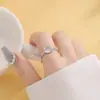 Anillo Lindo de Gatito y Pez para Mujer, Diseño de Nicho, Lujo Accesible, Anillo Abierto Único de Gama Alta, Anillo Sencillo para el Día a Día
