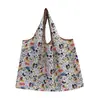 Nova Bolsa de Armazenamento de Nylon Cartoon Mickey Grande Capacidade Espessa para Viagem Supermercado Bolsa de Ombro Portátil para Compras Atacado