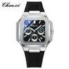 Chenxi Nuevo Reloj Multifuncional para Hombre Versátil Reloj Cuadrado Oculto Clásico Moda Luminoso Impermeable Exportación