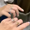 Anillo de Mariposa de Nuevo Estilo Juguetón Incrustado con Circonita Moda Femenina Street Photoclap Tendencia Lujo Ligero Versátil Joyería de Alta Gama