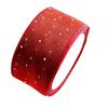 Primavera 4cm strass fita de fio de neve laço acessório diy feito à mão sapatos flor chapéu flor Embalagem de presente flor fita