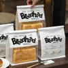 450g Bolsa de Pan Tostado con Ventana Empaque Bolsa para Pan de Molde Bolsa para Mochi Croissant Sello de Ocho Lados Bolsa Auto-Sellante para Alimentos Venta al por Mayor