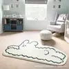 Alfombra Coreana Ins Simple con Forma Especial de Gatito y Perro para Sala de Estar, Ventana Saliente, Felpudo Decorativo, Absorbente de Agua y Resistente a Manchas, Manta para Mesita de Noche de Dormitorio