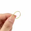 Moda europea y americana estilo minimalista conjunto de anillos de titanio color oro ultra delgados con diseño de flor de rosa para mujer, anillos apilables, joyería para manos al por mayor