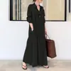 Nuevo vestido camisa casual simple elegante con solapa de punto transfronterizo