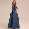Vestido de Noche Elegante para Actuación de Piano Infantil Vestido de Anfitriona Princesa para Niñas Vestido de Dama de Honor para Niña Pequeña Vestido de Comercio Exterior
