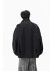 Chaqueta Funcional de Cuello Vertical Estilo Americano para Hombre Primavera Holgada de Alta Gama Plisada para Trabajo Rufián Guapo Chaqueta Blanco Cremoso