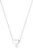 Colar Exquisito em Forma de Coração Dourado Mais Vendido no Exterior para Mulheres, Colar com Pingente da Moda em Ouro 14K/Prata em Forma de Coração Fofo