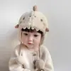 Touca de Bebê Inverno Fofa Estilo Desenho Animado Touca de Pelúcia para Bebê Outono e Inverno Acolchoada Quente Proteção de Orelha para Meninos e Crianças