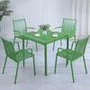 Mesa y silla de exterior para patio, mesa y silla de exterior para balcón, una mesa y dos sillas, mesa y silla de jardín moderna y sencilla, mesa de hierro para terraza.