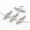 Cobre Chapado en Oro de 18 Quilates Color Conservante Circonita Broche Universal Conector de Pulsera Collar Accesorios para Joyería DIY Cierre Final B68
