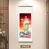 Pintura colgante de Son Guanyin Vista de Gran Misericordia del Mar de China Meridional Retrato de Guanyin en rollo Pintura Buscando Hijo para Ayudar Bebé Embarazado Pintura Decorativa