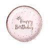 Copyright Exclusivo, En Stock, Venta Exclusiva Transfronteriza, Set de 20 Piezas de Vasos de Papel, Platos de Papel y Servilletas Color Oro Rosa para Fiesta de Cumpleaños de Niña