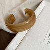 Pulsera Redonda de Acrílico Deslavada Macaron, Moderna, Sencilla y Versátil, Pulsera de Nicho de Gama Alta para Mujer