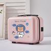 Equipaje de mano para maquillaje, pequeño equipaje de 14 pulgadas, caja de dibujos animados para niños, mini caja de almacenamiento ligera para mujeres