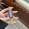 Correa de Metal Irregular Diamante Brillante Adecuada para Xiaomi Mi Band Generación 10/9/8 Modelos Premium