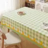Mantel Rectangular a Cuadros 2025 Impermeable, Resistente al Aceite y al Calor, Sin Lavar, con un Toque de Lujo Ligero y de Alta Gama para Uso en el Hogar, Mantel para Mesa de Centro